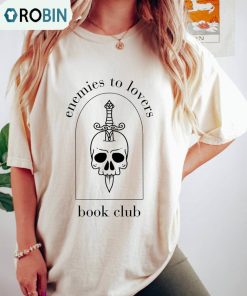 Enemies To Lovers Book Club Shirt, Comfort Romance Reader Short Sleeve Sweater