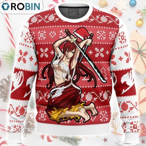 Erza Scarlet Fairy Tail Ugly Christmas Sweater