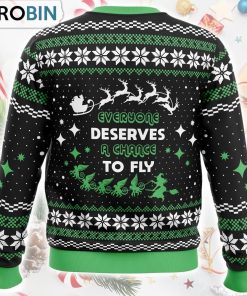 Everyone Deserves to Fly Wicked and Christmas Ugly Christmas Sweater Everyone Deserves to Fly Wicked and Christmas Ugly Christmas Sweater