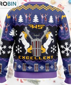 Excellent Bill and Ted Ugly Christmas Sweater Excellent Bill and Ted Ugly Christmas Sweater