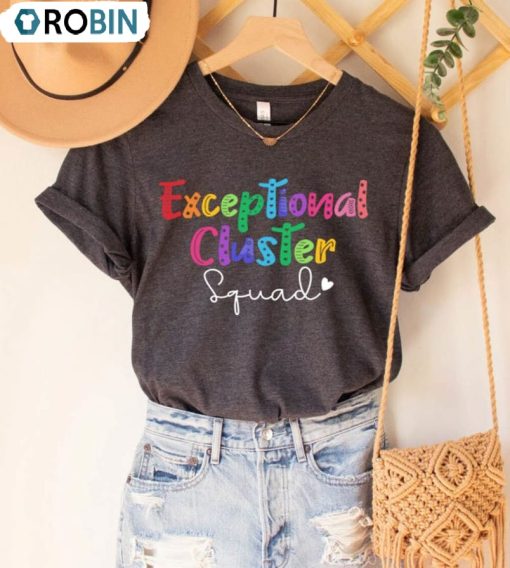 Exceptional Cluster Squad Shirt, Exceptional Educator Long Sleeve Unisex Hoodie