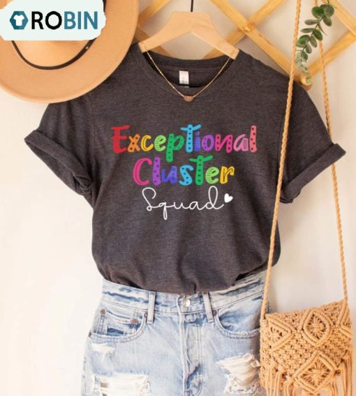Exceptional Cluster Squad Shirt, Exceptional Educator Long Sleeve Unisex Hoodie