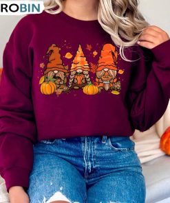 Fall Gnomes Shirt, Thankful Hoodie, Sweatshirt