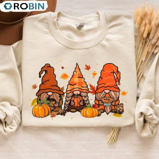 Fall Gnomes Shirt, Thankful Hoodie, Sweatshirt