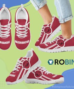 Fall Of Light Arkansas Razorbacks Breathable Running Sneaker Fall Of Light Arkansas Razorbacks Breathable Running Sneaker