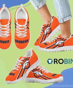 Fall Of Light Denver Broncos Breathable Running Sneaker Fall Of Light Denver Broncos Breathable Running Sneaker