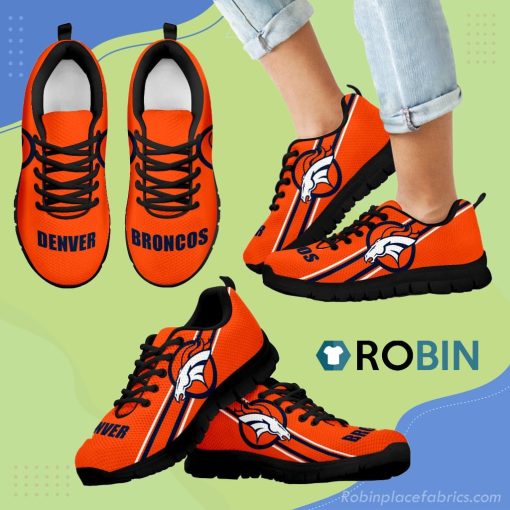 Fall Of Light Denver Broncos Breathable Running Sneaker