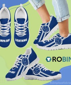 Fall Of Light Tampa Bay Lightning Breathable Running Sneaker Fall Of Light Tampa Bay Lightning Breathable Running Sneaker