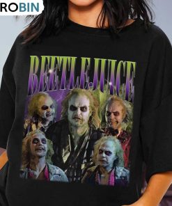 Fantasy Horror Movie Shirt, Retro Horror Character Long Sleeve Short Sleeve