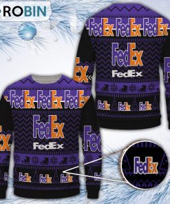 Fedex Merry Christmas All Over Print Ugly Sweater Uniform