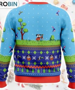 Festive Duck Hunt Ugly Christmas Sweater