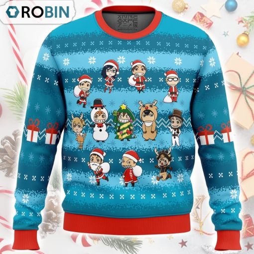 Festive Haikyuu Ugly Christmas Sweater