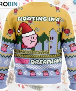 Floating in a Kirby Dreamland Ugly Christmas Sweater