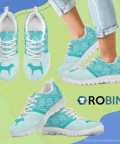 Floral Paisley Vintage Pastel Beagle Breathable Running Sneaker Floral Paisley Vintage Pastel Beagle Breathable Running Sneaker