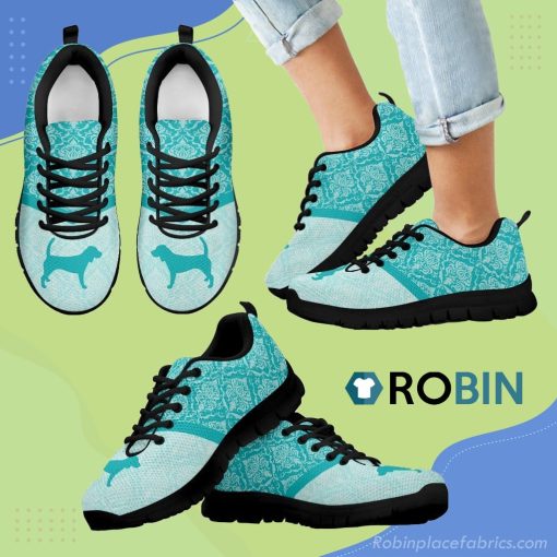 Floral Paisley Vintage Pastel Beagle Breathable Running Sneaker