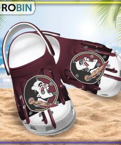 Florida State Seminoles 3D Melting Paint Printed Crocs Shoes