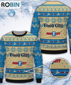 Food City Merry Christmas All Over Print Ugly Sweater