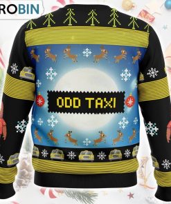 Full Moon Odd Taxi Ugly Christmas Sweater