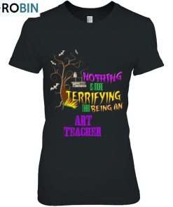 Funny Art Teacher Halloween Shirt Scary Students Unisex Shirt