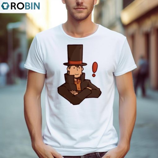 Funny Face Professor Layton Shirt, Hoodie, Ladies Tee