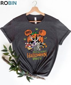 Funny Not So Scary Halloween Party Shirt, Mickey And Minnie Halloween Family Hoodie Crewneck Funny Not So Scary Halloween Party Shirt, Mickey And Minnie Halloween Family Hoodie Crewneck