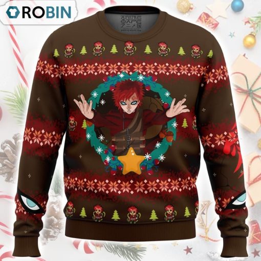 Gaara Naruto Ugly Christmas Sweater