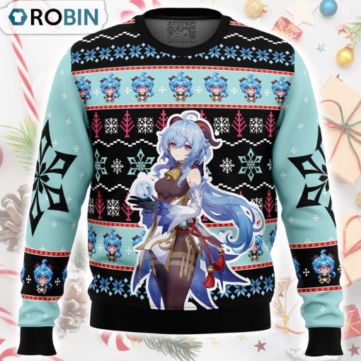 Ganyu Genshin Impact Ugly Christmas Sweater