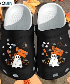 Ghost Boo Halloween Shoes Crocs Shoes Ghost Boo Halloween Shoes Crocs Shoes