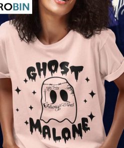 Ghost Malone Retro 90s Shirt, Cool Design Unisex Hoodie Crewneck For Halloween Party