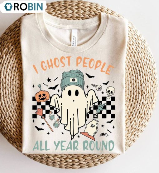 Ghost People Year Round Shirt, Ghost Halloween Retro Unisex Shirt