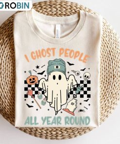 Ghost People Year Round Shirt, Ghost Halloween Retro Unisex Shirt