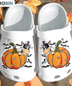 Girl Love Cow In Thanksgiving Day Crocs Shoes