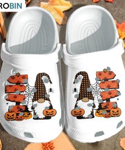 Gnome Pumpkin Treat or Trick Crocs Shoes