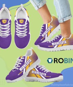 Go Minnesota Vikings Go Minnesota Vikings Breathable Running Sneaker Go Minnesota Vikings Go Minnesota Vikings Breathable Running Sneaker