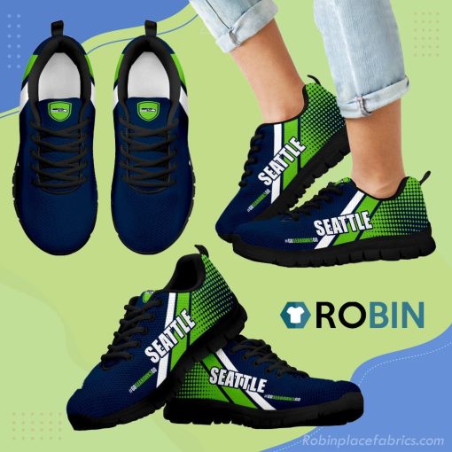 Go Seattle Seahawks Go Seattle Seahawks Breathable Running Sneaker