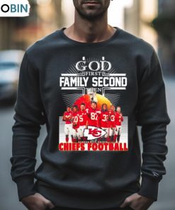 God First Family Second Then Kansas City Chiefs Players Football 2023 Shirt