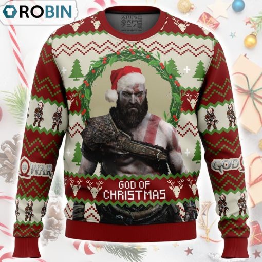 God of Christmas God of War Ugly Christmas Sweater