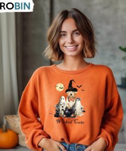 Goldendoodle Dog Halloween Wicked Shirt, Trick Or Treat Hoodie Long Sleeve Goldendoodle Dog Halloween Wicked Shirt, Trick Or Treat Hoodie Long Sleeve