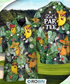 Golf Funny Taco Playing Golf Let’s Par Tee Tropical Golf Lover Casual Button-Down Shirt Golf Funny Taco Playing Golf Let’s Par Tee Tropical Golf Lover Casual Button-Down Shirt