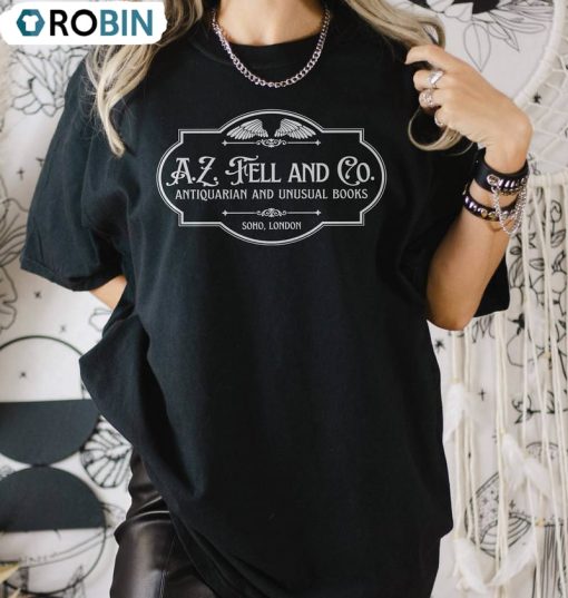 Good Omens A Z Fell And Co Shirt, Antiquarian And Unusual Books Unisex Shirt