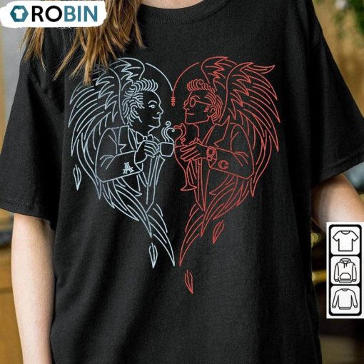 Good Omens Movie Trendy Shirt, Crowley Chalice Long Sleeve Sweatshirt