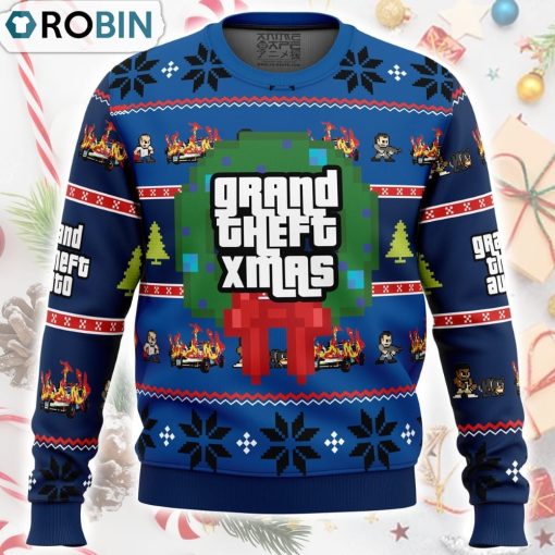 Grand Theft Xmas GTA Ugly Christmas Sweater