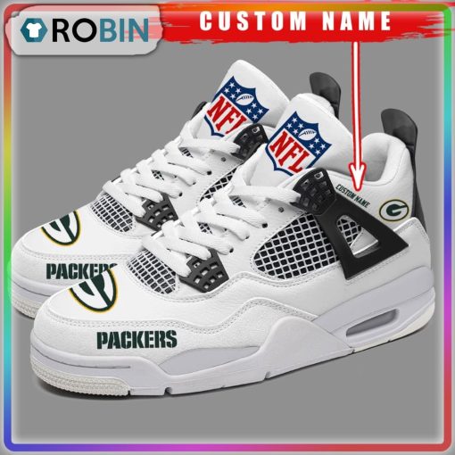 Green Bay Packers NFL Personalized Air Jordan 4 Sneaker