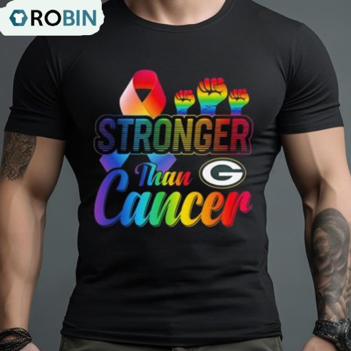 Green Bay Packers Stronger Than Cancer Shirt
