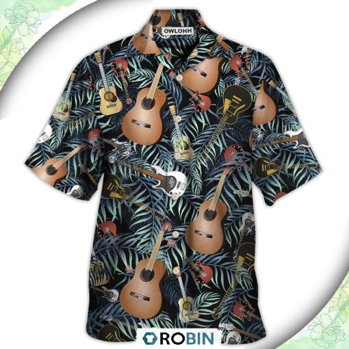 Guitar Love Life Style Cool Casual Button-Down Shirt