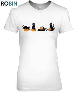 Halloween Black Cat Pumpkin Unisex Shirt Halloween Black Cat Pumpkin Unisex Shirt
