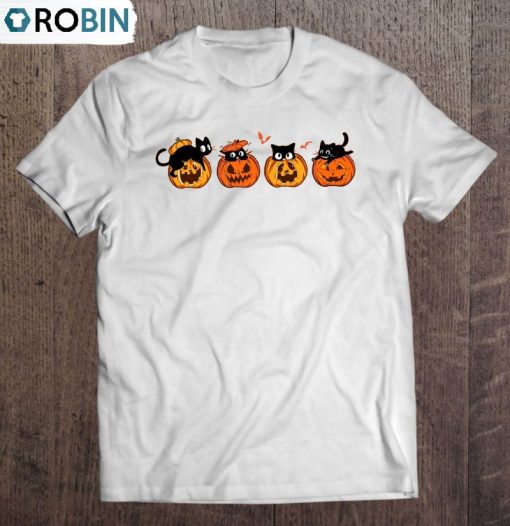 Halloween Cat Halloween Pumkin Unisex Shirt