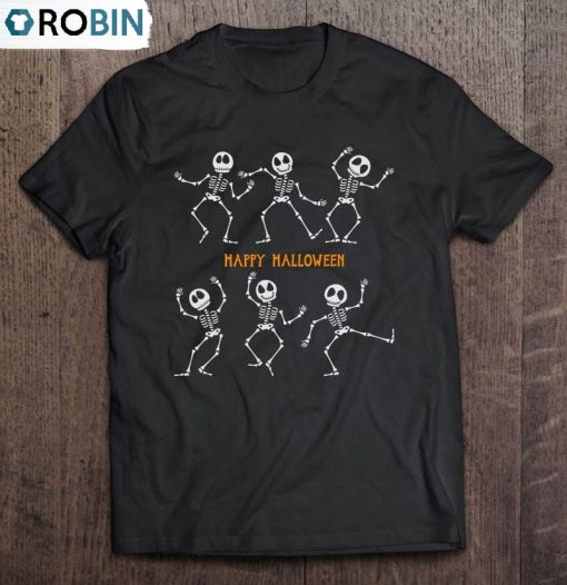 Halloween Dancing Skeleton Unisex Shirt