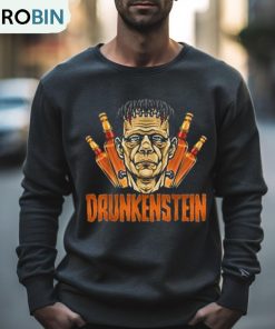 Halloween Frankenstein Monster Drunkenstein Drinking 2023 T Shirt