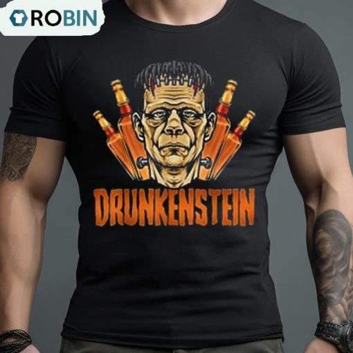Halloween Frankenstein Monster Drunkenstein Drinking 2023 T Shirt